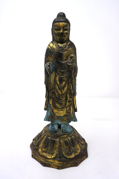 Standing Bronze Buddha Statue from Chosun Dynasty