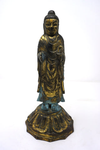 Standing Bronze Buddha Statue from Chosun Dynasty