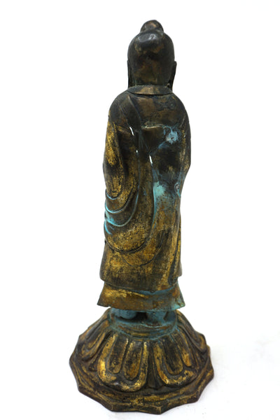 Standing Bronze Buddha Statue from Chosun Dynasty