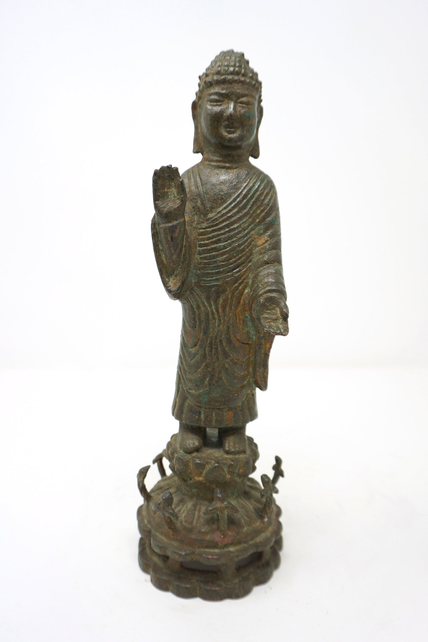 Bronze Standing Buddha from Shilla Dynasty