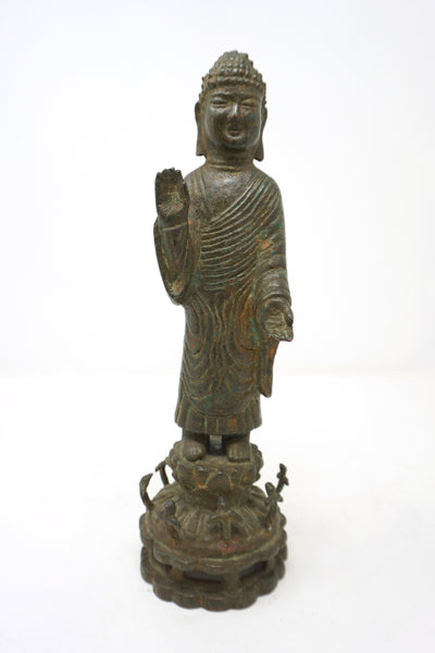 Bronze Standing Buddha from Shilla Dynasty
