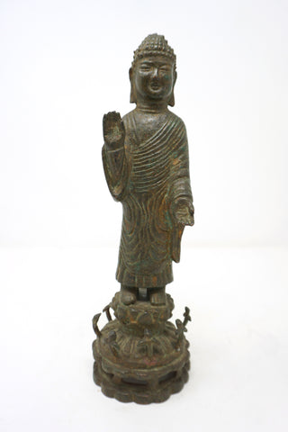 Bronze Standing Buddha from Shilla Dynasty