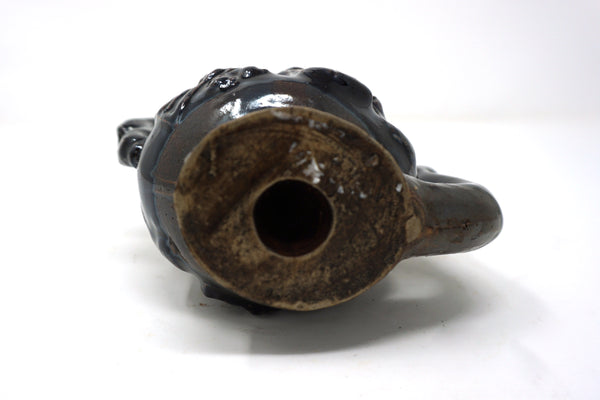 Black Glazed Porcelain Water Dropper from Chosun Dynasty