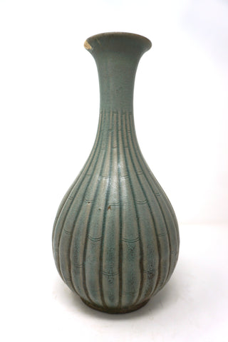 Koryo Celadon Vase with Bamboo Design