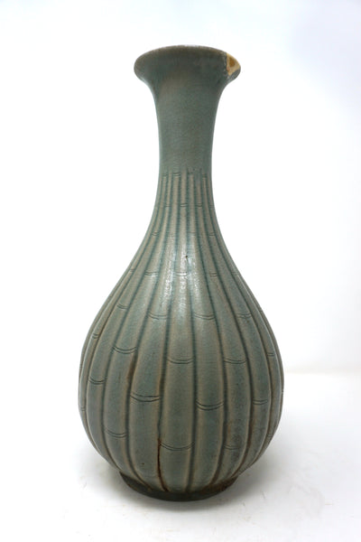 Koryo Celadon Vase with Bamboo Design