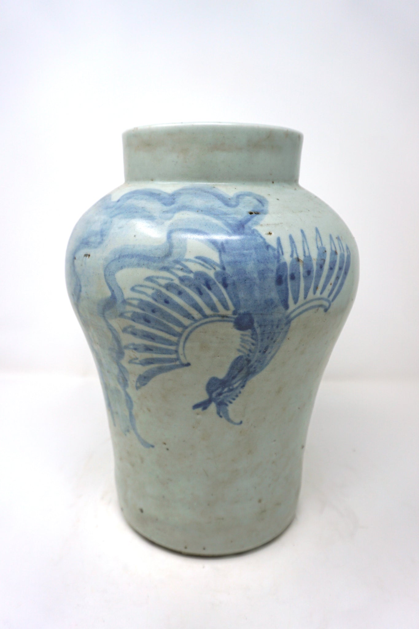 Chosun Blue and White Phoenix Design Vase