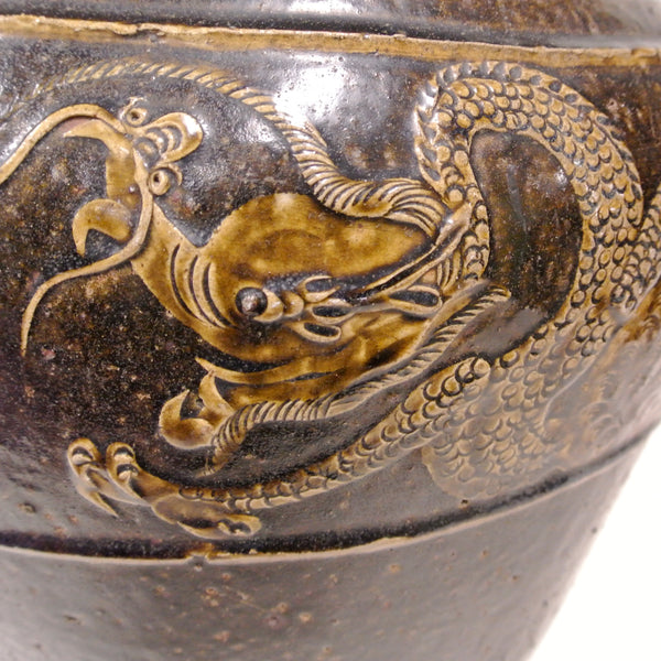 Chinese Dragon & Phoenix Design Ceramic Vase of 16th Century