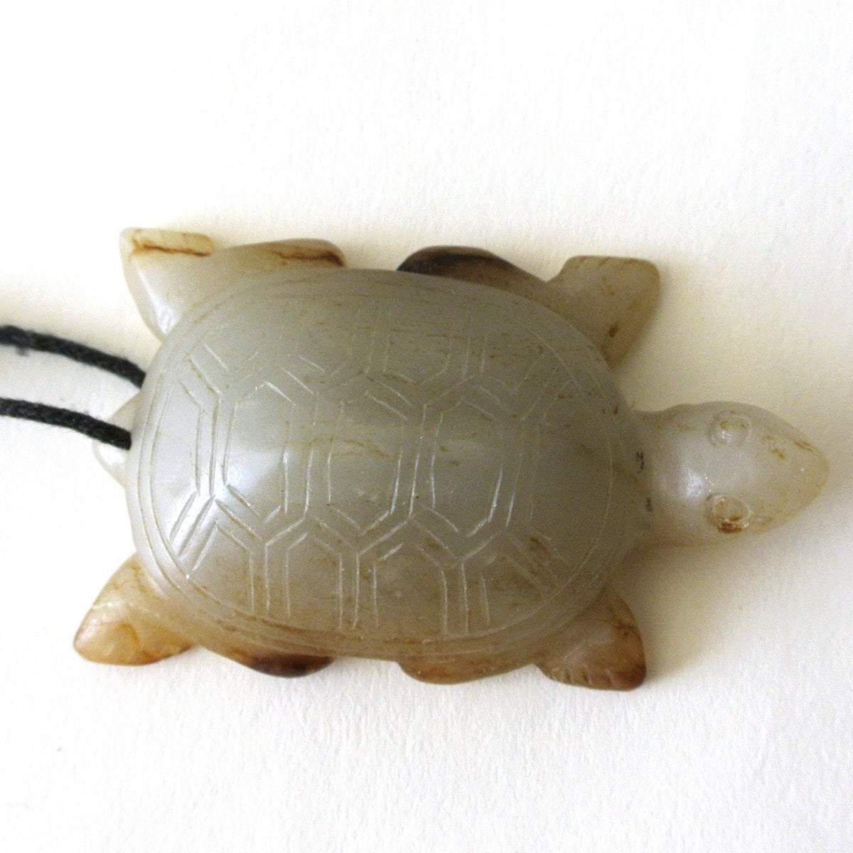 Chinese Celadon Jade Turtle Pendant