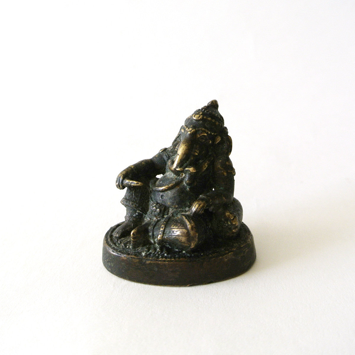 Indian Small Bronze Ganesha Statue