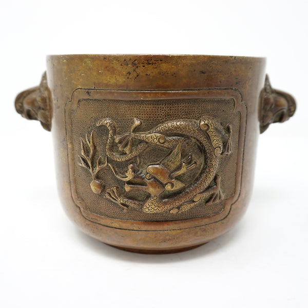 Chinese Bronze Burner with Dragon Design