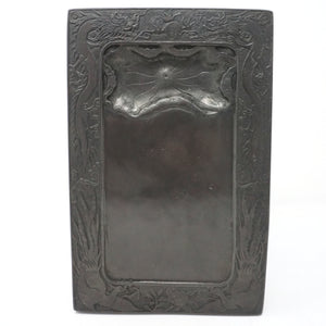 Chinese Ink Stone with Dragon and Letters Design