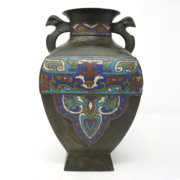 Chinese Old Cloisonne Bronze Vase