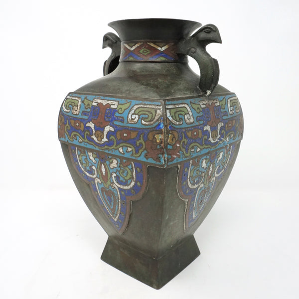 Chinese Old Cloisonne Bronze Vase