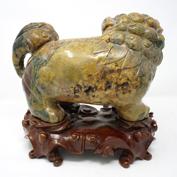 Chinese Archaic Stone Lion Statue