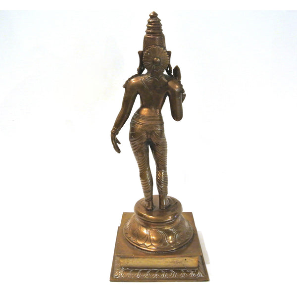 Indian Bronze Buddha Goddess Figure