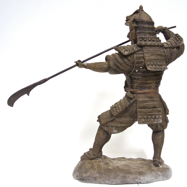 Japanese Bronze Statue of a Samurai Shogun Warrior