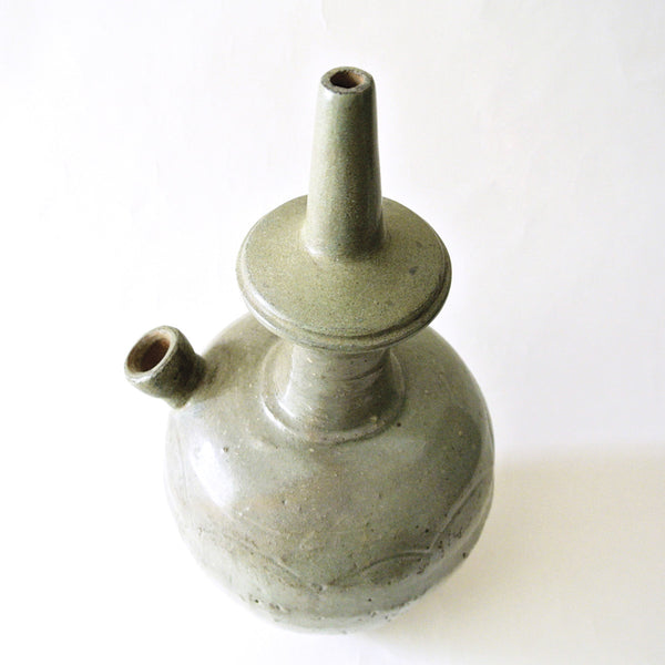 Korean Kudika Celadon Ritual Bottle from Koryo Period