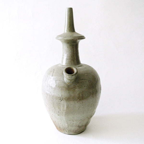 Korean Kudika Celadon Ritual Bottle from Koryo Period