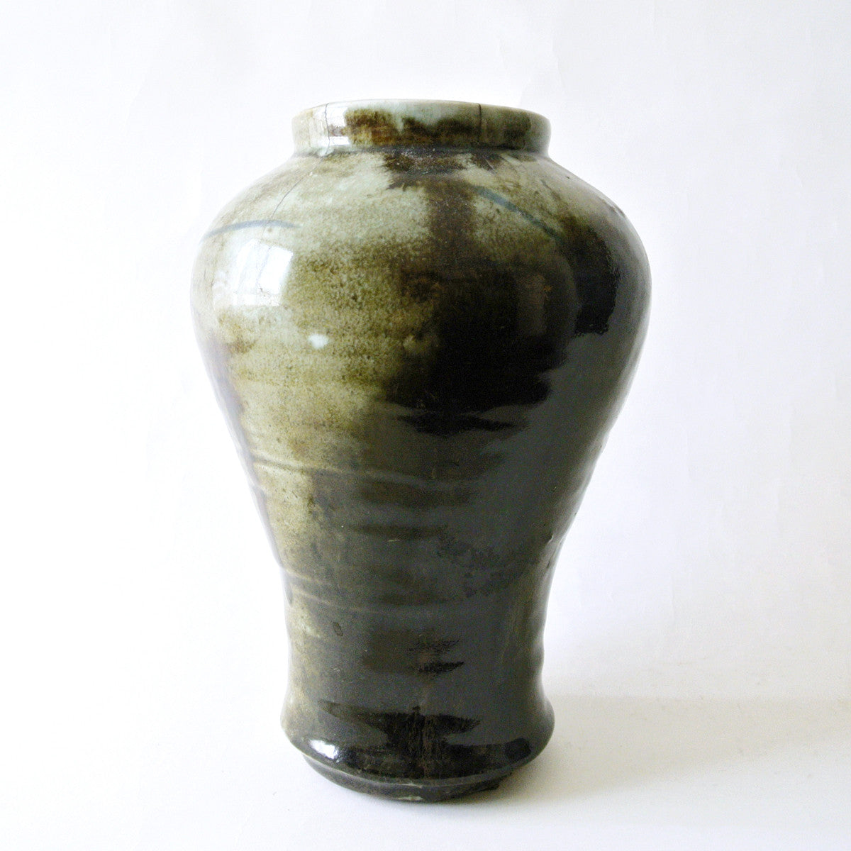 Blue & White Maebyung Shape Porcelain Vase from Chosun Dynasty