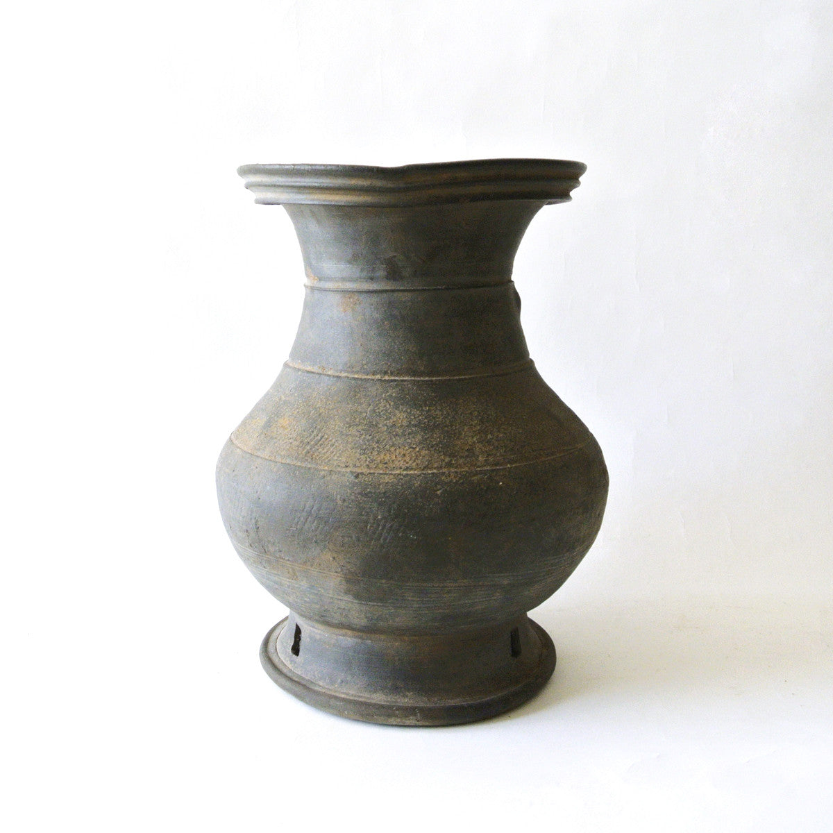 Ceremonial Vase with Ash-Glazed Design from Shilla Dynasty