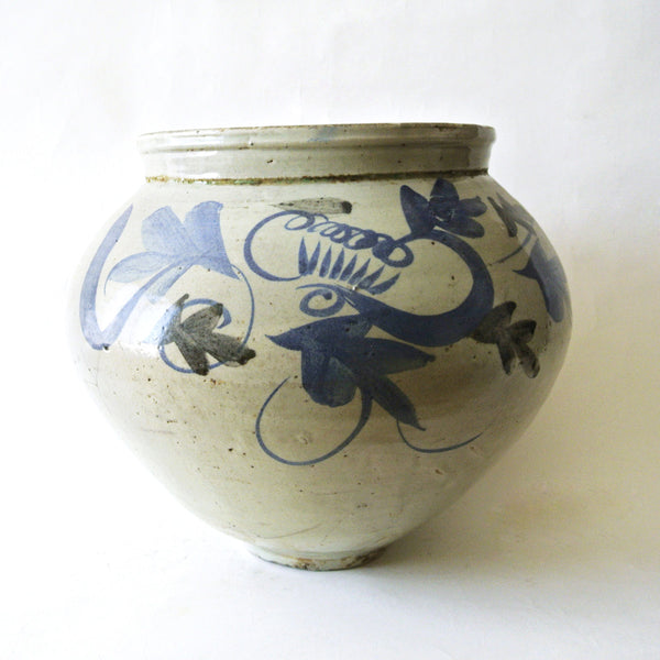 Very Large Blue and White Vase from Chosun Dynasty