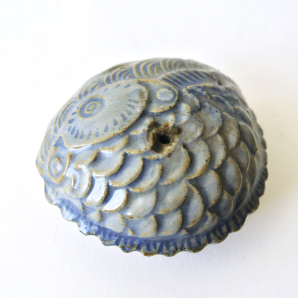 Rare Blue and White Fish Shaped Water Dropper from Chosun Period