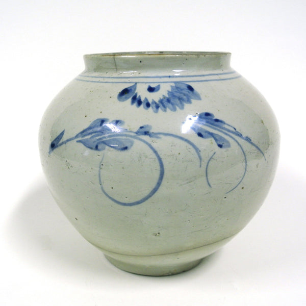 Korean Blue and White Porcelain Vase from Yi Chosun Dynasty