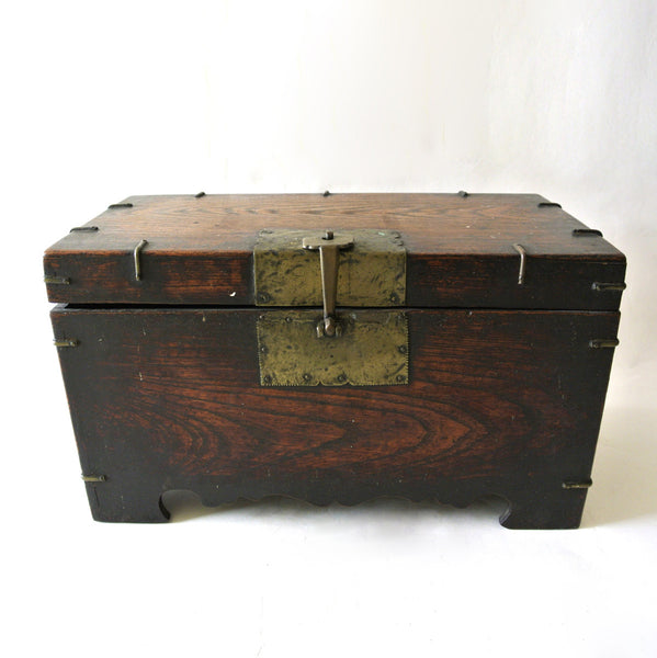 Korean Small Wooden Chest from Chosun Dynasty