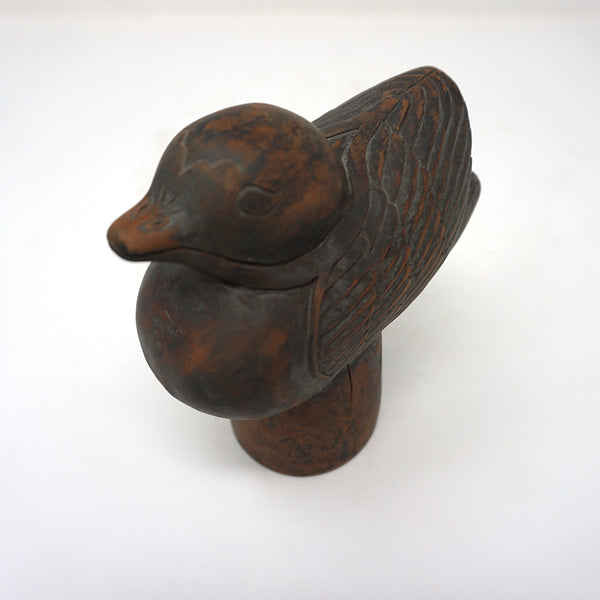 Wooden Bird Shaped Cake Pattern Stamp from Chosun Dynasty