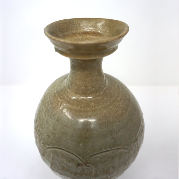 Celadon Bottle with Cup-Mouth Shape from Koryo Dynasty