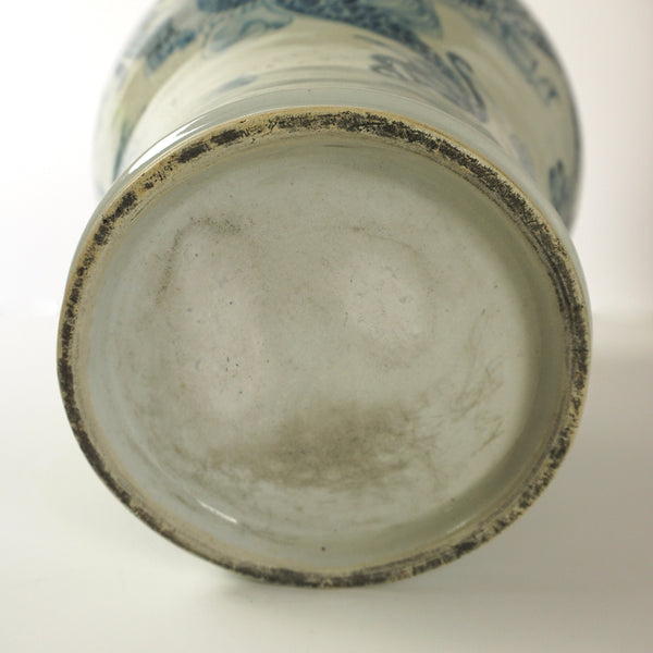Large Blue and White Porcelain Dragon Jar Vase