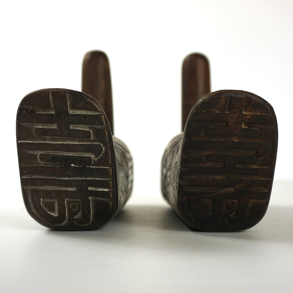 Old Pair of Wooden Ducks from Chosun Dynasty