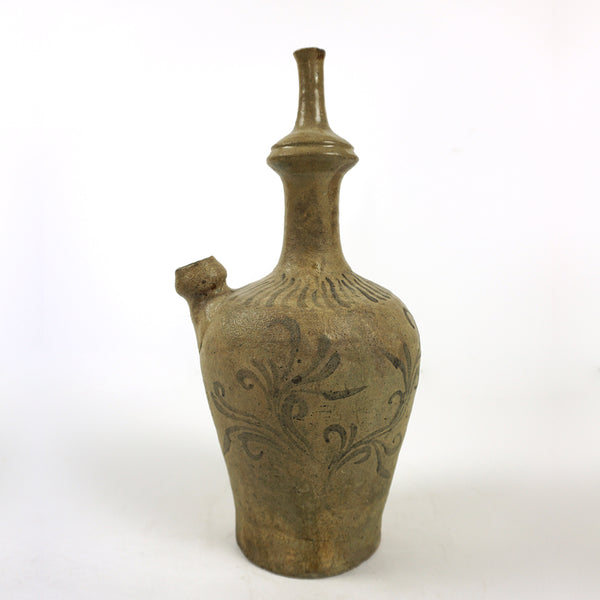 Koryo Period Jungbyung Water Bottle Vase with Iron Painting