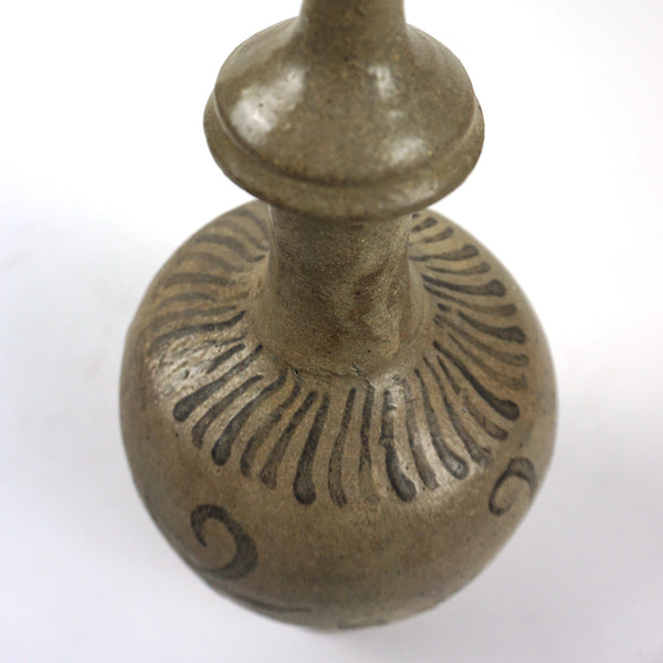 Koryo Period Jungbyung Water Bottle Vase with Iron Painting