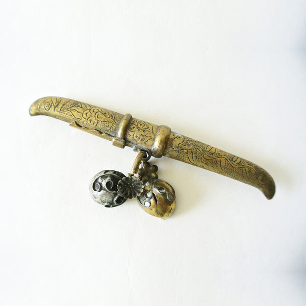Korean Gold "Eunjangdo" Dagger with Fruit Charms